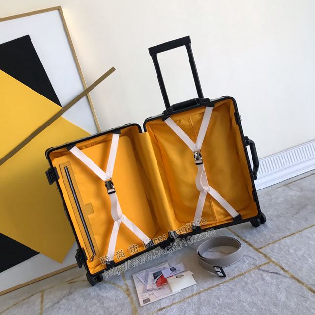 Goyard行李箱 90048 戈雅拉杆箱 標誌性的印花圖案配鋁框 復古形拉箱 20寸登機箱xzx1207